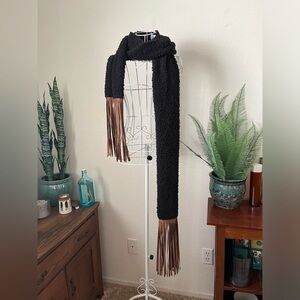 Judith March long fringe scarf